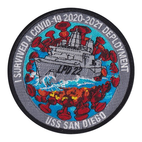 USS San Diego U.S. Navy Custom Patches