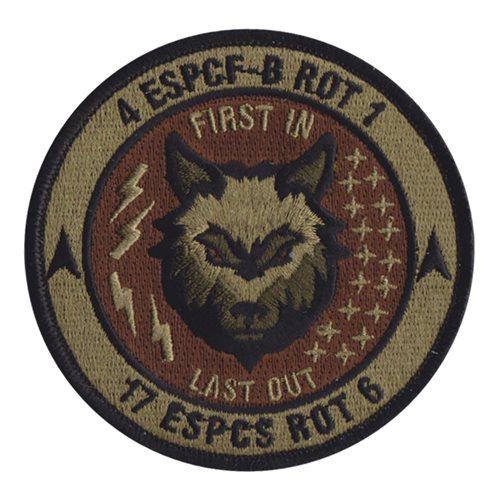 4 ESPCF-B Space Base Delta 1 U.S. Air Force Custom Patches
