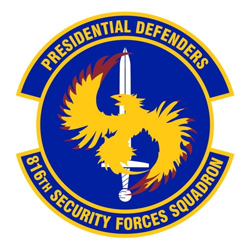 816 SFS Scott AFB U.S. Air Force Custom Patches