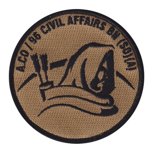 96 Civil Affairs Ft Bragg U.S. Army Custom Patches