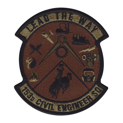 153 CES ANG Wyoming Air National Guard U.S. Air Force Custom Patches