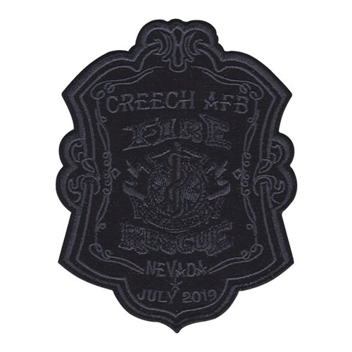 CREECH AFB Chief Officer Fire Emergency Services Creech AFB, NV U.S. Air Force Custom Patches