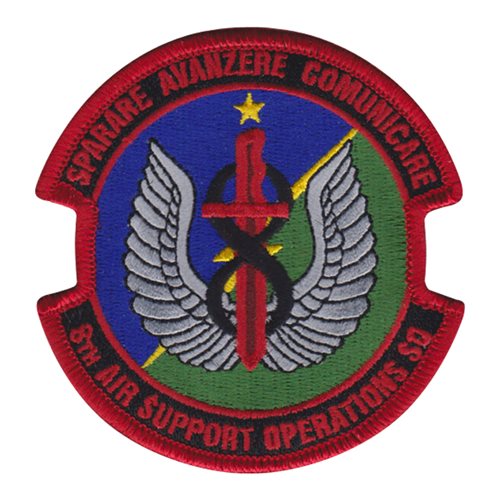 8 ASOS Aviano AB U.S. Air Force Custom Patches