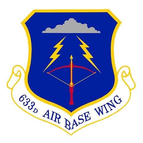 633 ABW Langley AFB, VA U.S. Air Force Custom Patches