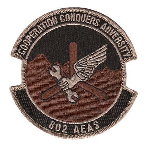802 AEAS International Custom Patches