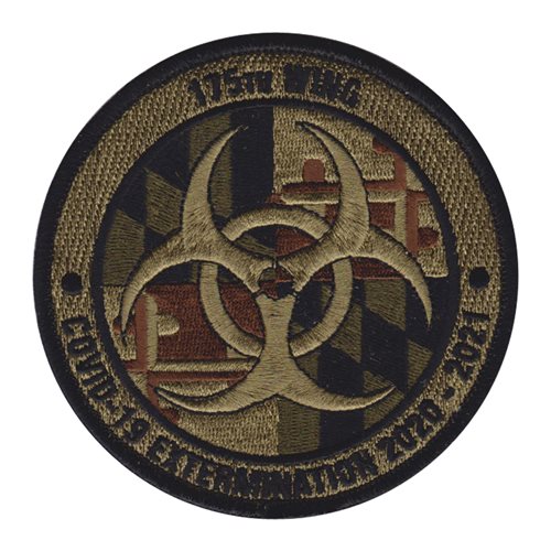 175 WG ANG Maryland Air National Guard U.S. Air Force Custom Patches