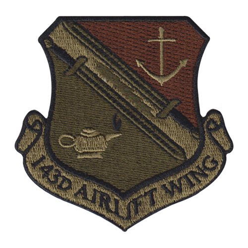 143 AW ANG Rhode Island Air National Guard U.S. Air Force Custom Patches