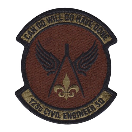 123 CES ANG California Air National Guard U.S. Air Force Custom Patches