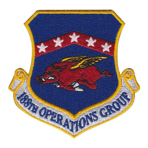 188 OG ANG Arkansas Air National Guard U.S. Air Force Custom Patches