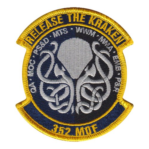 352 MOF RAF Mildenhall U.S. Air Force Custom Patches