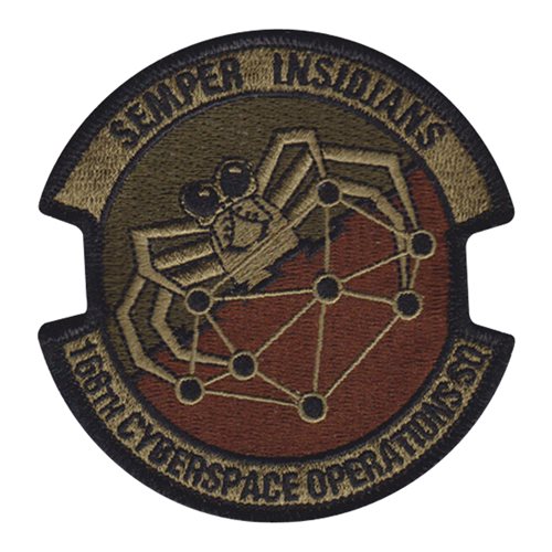 168 COS ANG Iowa Air National Guard U.S. Air Force Custom Patches