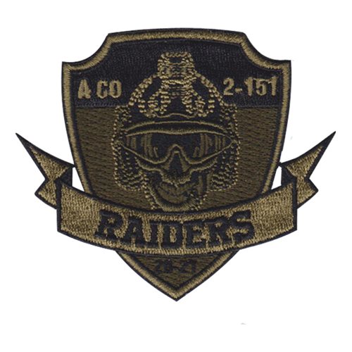 A Co 2-151 U.S. Army Custom Patches