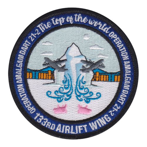 133 AMXS ANG Minnesota Air National Guard U.S. Air Force Custom Patches