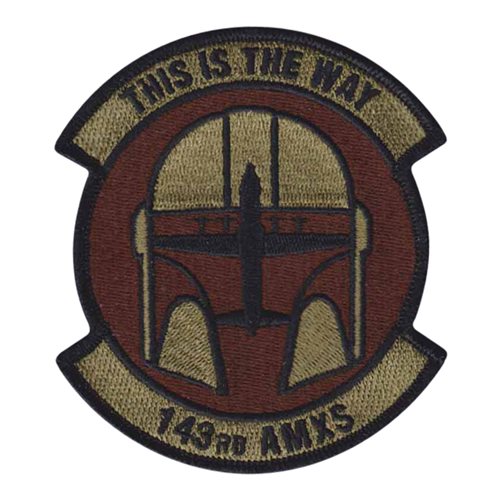 143 AMXS ANG Rhode Island Air National Guard U.S. Air Force Custom Patches