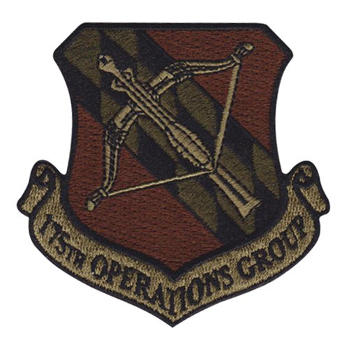 175 OG ANG Maryland Air National Guard U.S. Air Force Custom Patches