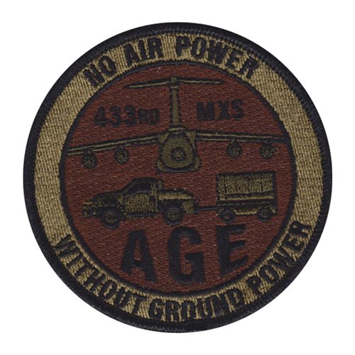 433 MXS Lackland AFB U.S. Air Force Custom Patches