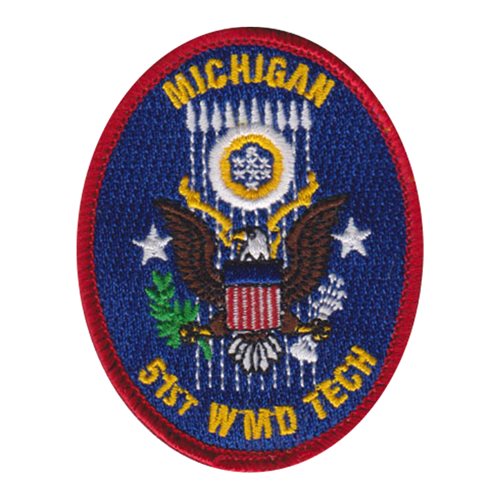 51 WMD ANG Michigan Air National Guard U.S. Air Force Custom Patches