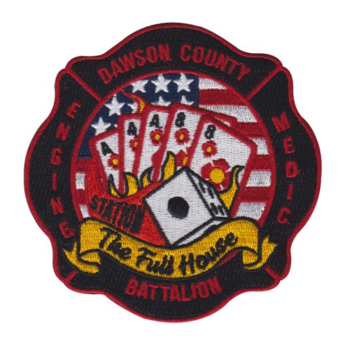 Dawson County Fire Station Fire EMT Rescue Patches Custom Patches
