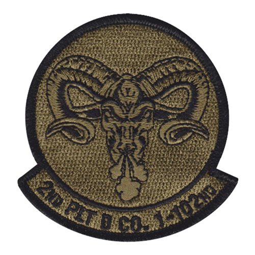 D co. 1-102 U.S. Army Custom Patches