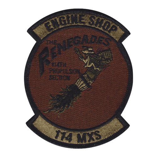 114 MXS ANG South Dakota Air National Guard U.S. Air Force Custom Patches