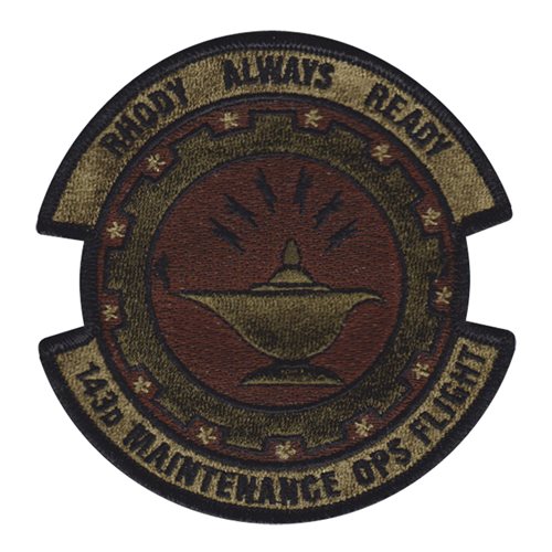 143 MXO ANG Rhode Island Air National Guard U.S. Air Force Custom Patches