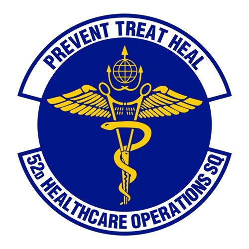 52 HCOS Spangdahlem AB U.S. Air Force Custom Patches