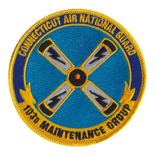 103 MXG ANG Connecticut Air National Guard U.S. Air Force Custom Patches