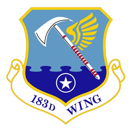 183 WG ANG Illinois Air National Guard U.S. Air Force Custom Patches
