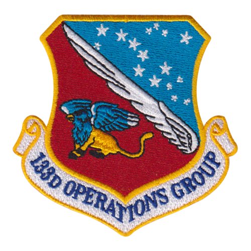 133 OG ANG West Virginia Air National Guard U.S. Air Force Custom Patches