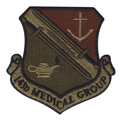 143 MDG ANG Rhode Island Air National Guard U.S. Air Force Custom Patches