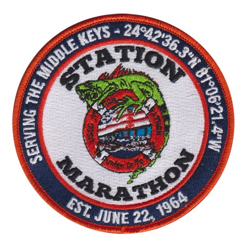 USCG Station Marathon U.S. Coast Guard Custom Patches