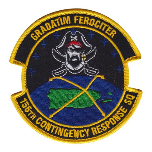 156 CRG ANG Puerto Rico Air National Guard U.S. Air Force Custom Patches