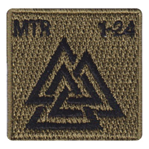 Co 1-24 Infantry Regiment U.S. Army Custom Patches