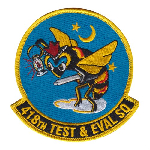 418 TES Edwards AFB, CA U.S. Air Force Custom Patches