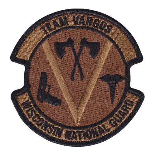 JFHQ WING Team Vargus ANG Wisconsin Air National Guard U.S. Air Force Custom Patches