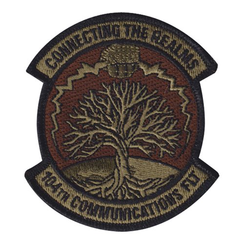 104 CF ANG Massachusetts Air National Guard U.S. Air Force Custom Patches