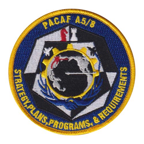 PACAF A5-8 HQ PACAF Patches Hickam AFB, HI U.S. Air Force Custom Patches