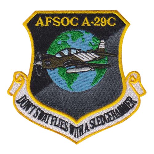 AFSOC A-29C Hurlburt Field, FL U.S. Air Force Custom Patches