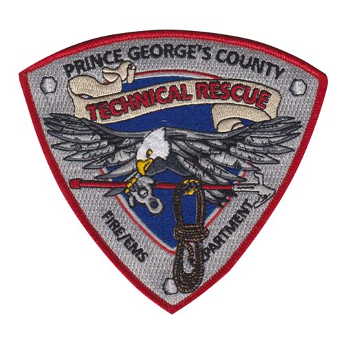 Prince George&#39;s Technical Rescue County Technical Fire Emergency Medical Services Department Civilian Custom Patches