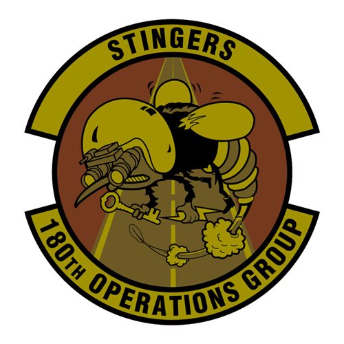 180 OG ANG Ohio Air National Guard U.S. Air Force Custom Patches