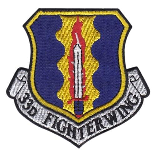 33 FW Eglin AFB, FL U.S. Air Force Custom Patches