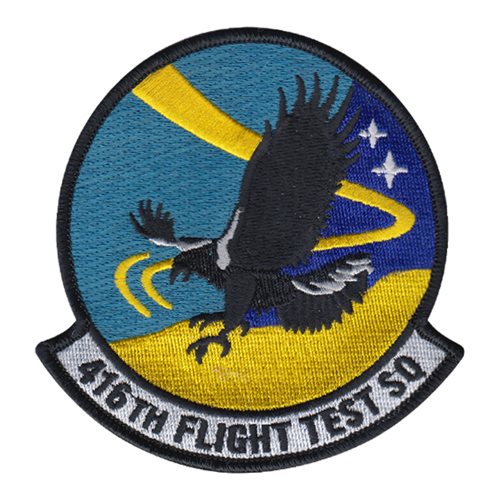 416 FLTS Edwards AFB, CA U.S. Air Force Custom Patches