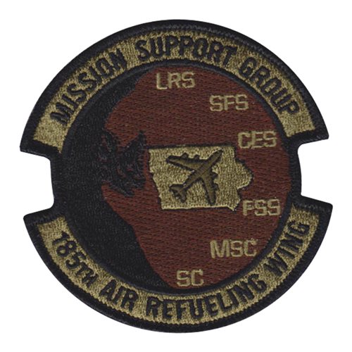 185 MSG ANG Iowa Air National Guard U.S. Air Force Custom Patches
