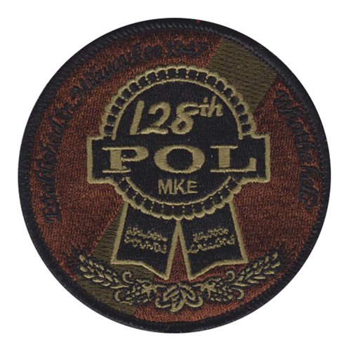 128 LRS ANG Wisconsin Air National Guard U.S. Air Force Custom Patches