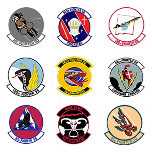 Inactive Squadrons F-16 Briefing Sticks Fighter Briefing Sticks