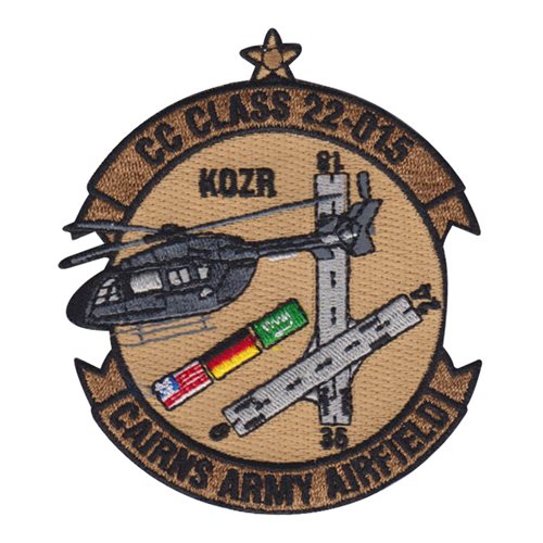 CAIRNS Army Airfield U.S. Army Custom Patches