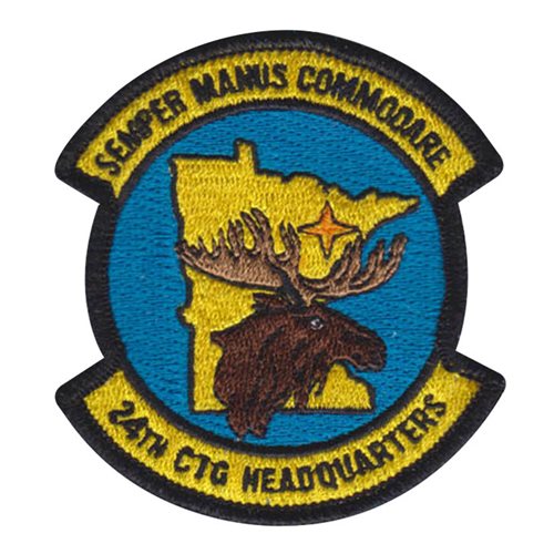 24 CTG ANG Minnesota Air National Guard U.S. Air Force Custom Patches