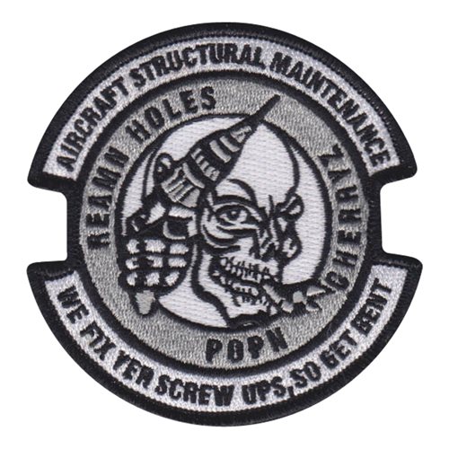 Aircraft Structural Maintenance Civilian Custom Patches