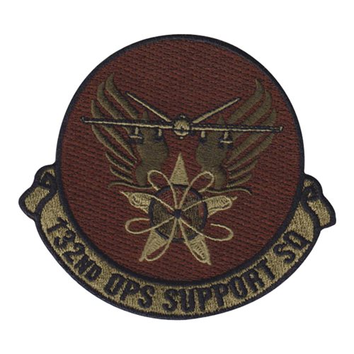 132 OSS ANG Iowa Air National Guard U.S. Air Force Custom Patches