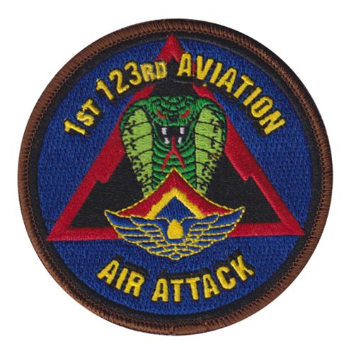 1-123 AVN U.S. Army Custom Patches
